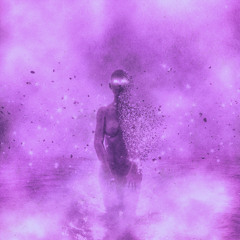 A Face Shrouded by Neon Mist