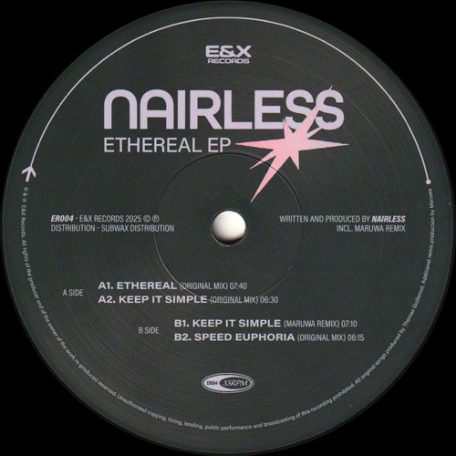 NairLess - Ethereal EP (Incl. Maruwa Remix) (ER004)