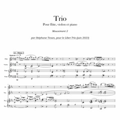 Trio pour flûte, violon et piano (mouvement 2)