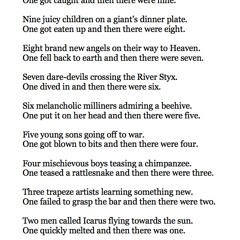 583 Eight Brand New Angels - A Counting Rhyme by Brian Patten