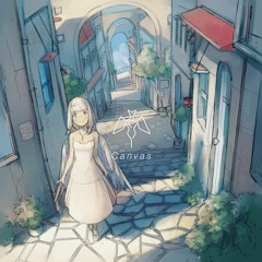 02  空に浮かぶ小さな町 / Umiai [Canvas]