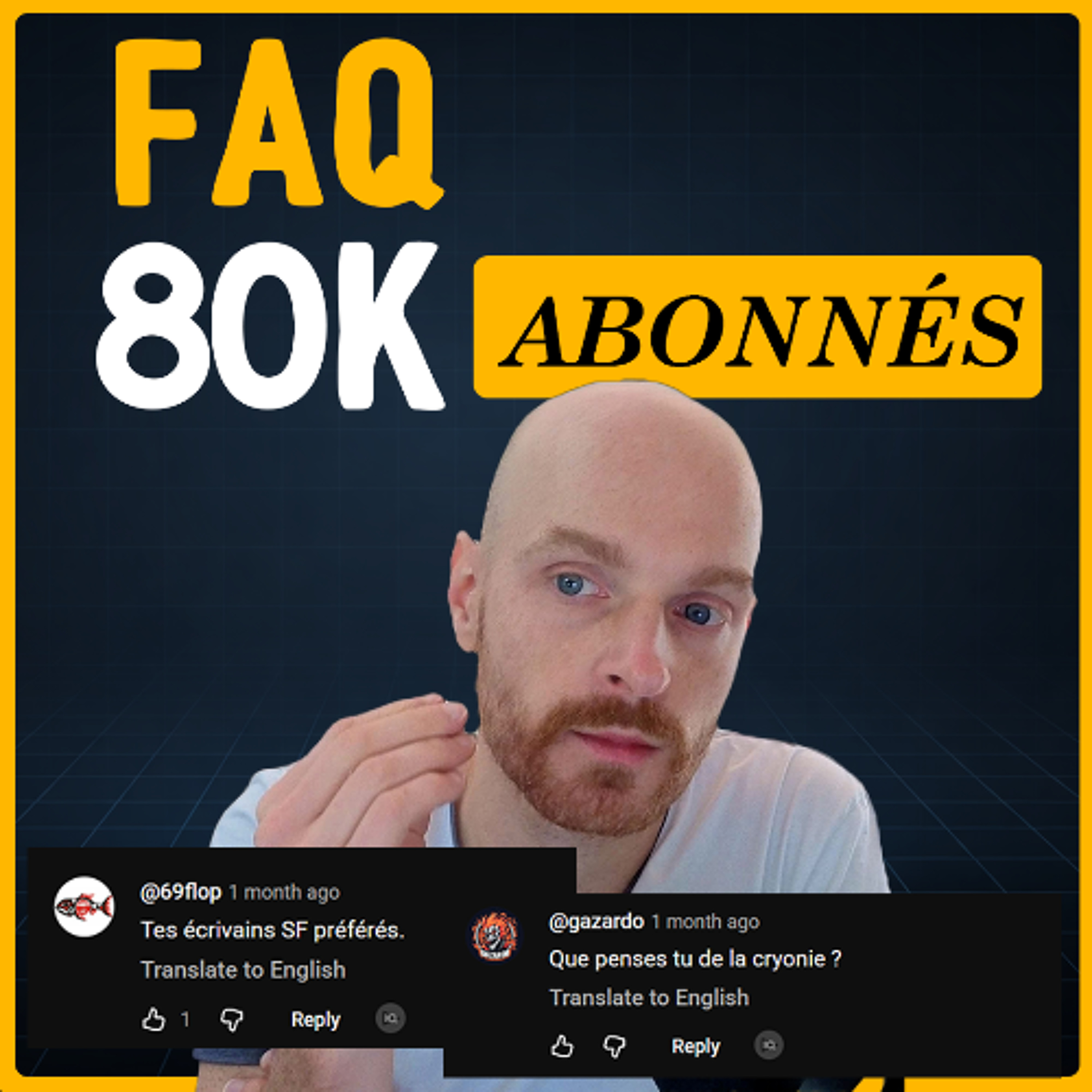 Cryonie, pDoom, Simulation, Super IA … FAQ 80k abonnés ! Episode Solo