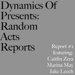 Dynamics Of presents: Random Acts Reports // Report #1