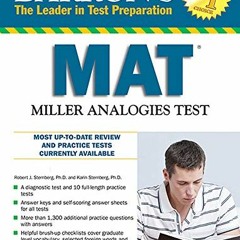 ❤️ Download Barron's MAT, 11th Edition: Miller Analogies Test by  Karin Sternberg Ph.D. &  Rober
