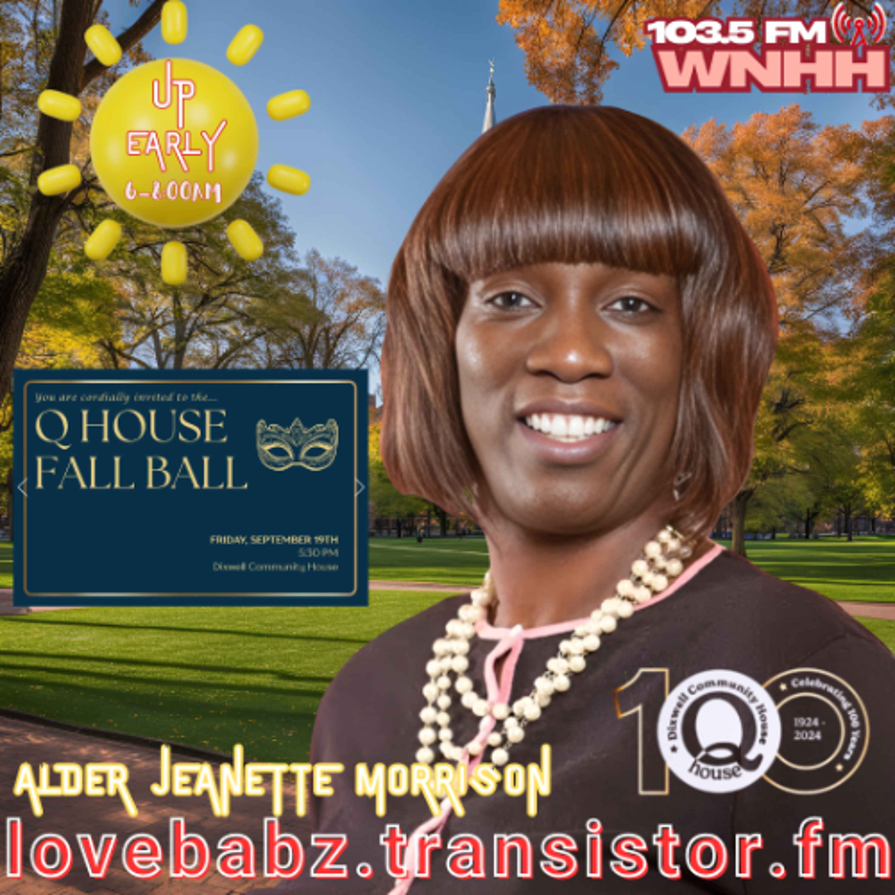 UP Early with Babz Rawls-Ivy: Alder Jeanette Morrison "Q House Fall Ball" episode artwork