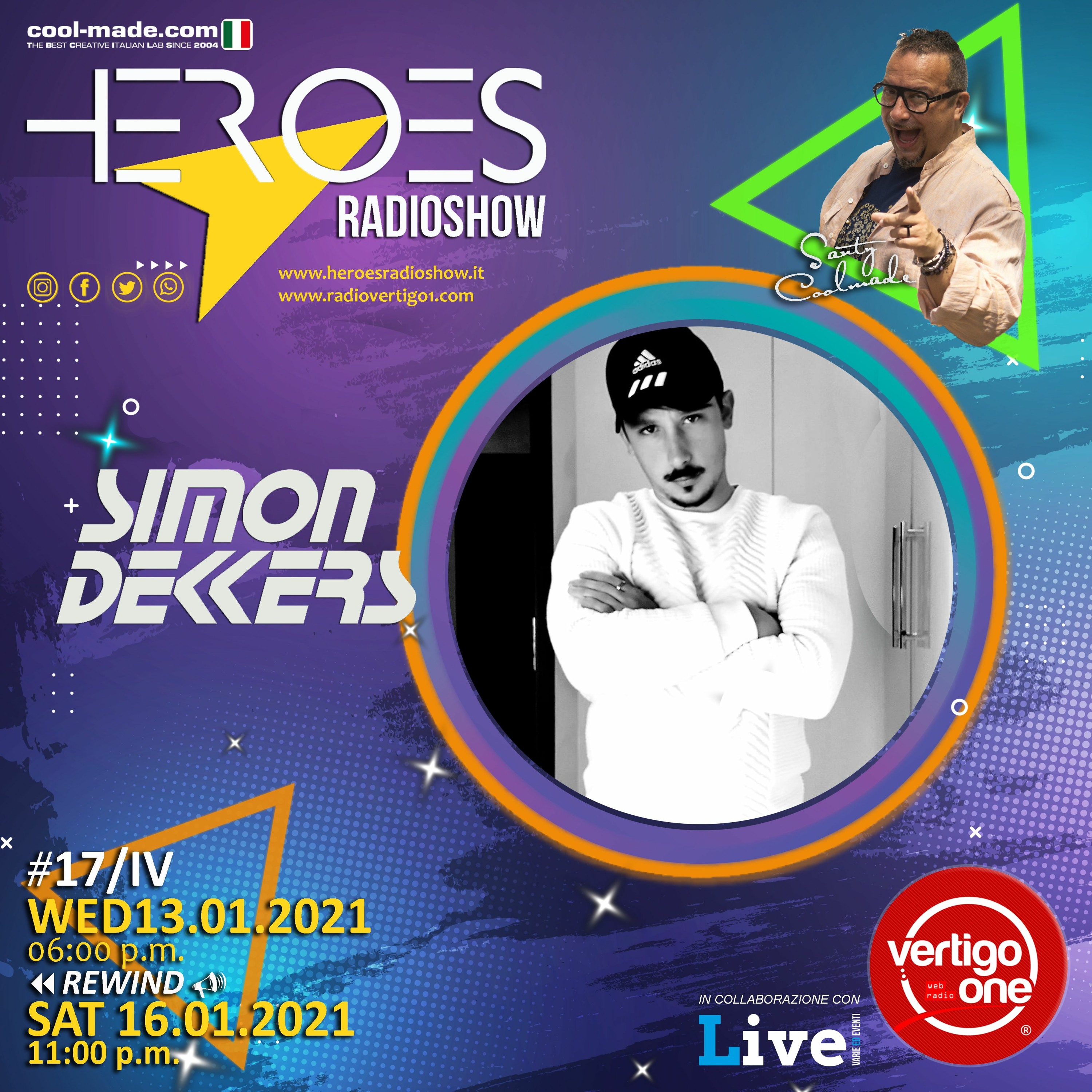 #17/2020-21> HEROES RadioShow - Special Guest SIMON DEKKERS episode artwork