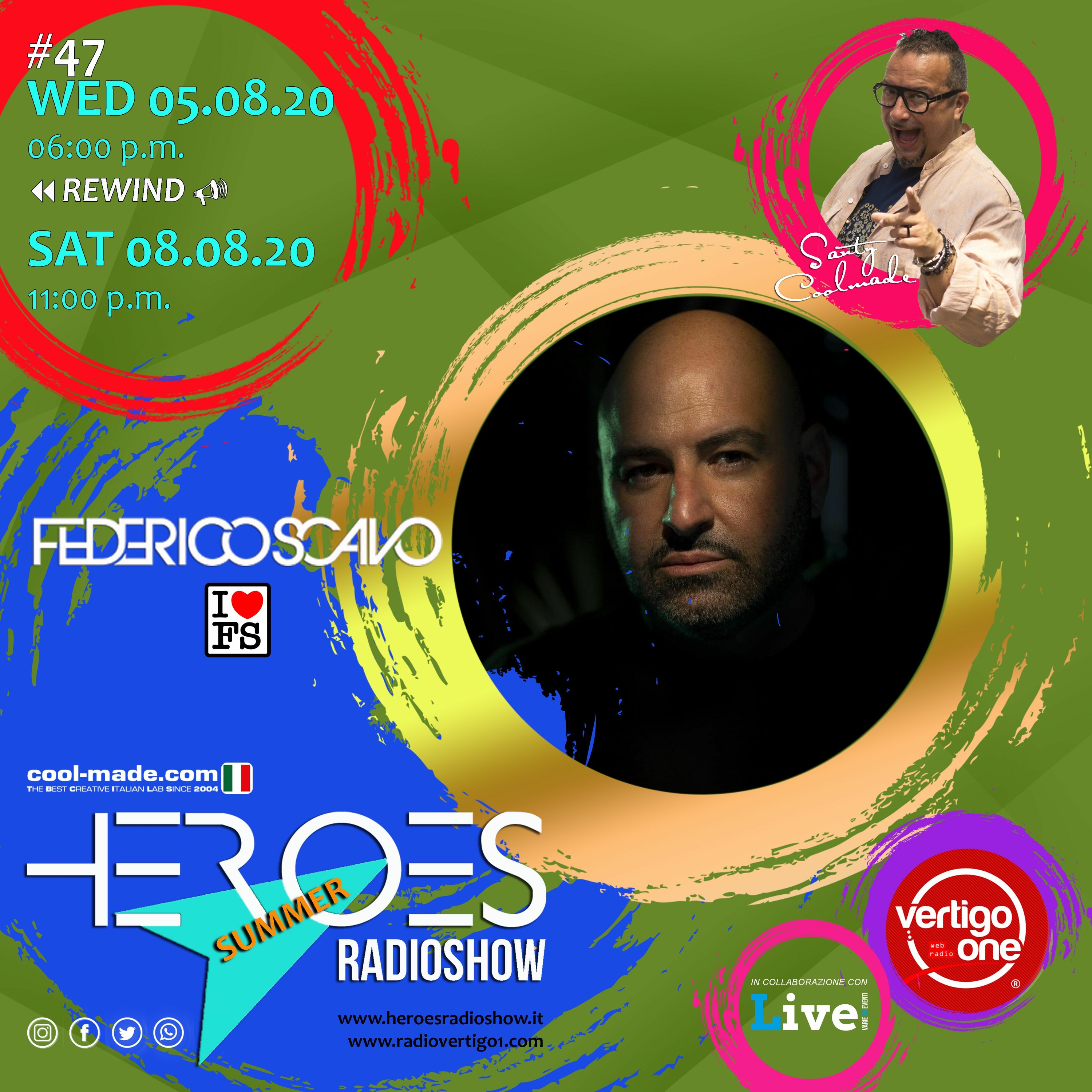 #47/2019-20> HEROES RadioShow - Special Guest FEDERICO SCAVO episode artwork