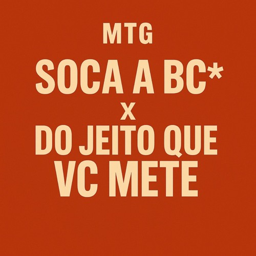 MTG - SOCA A BCT X DO JEITO QUE VC METE...TAMBOR XRC 2025