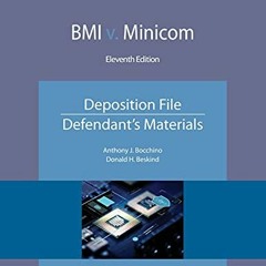 Get KINDLE PDF EBOOK EPUB BMI v. Minicom: Deposition File, Defendant's Materials (NITA) by  Anthony