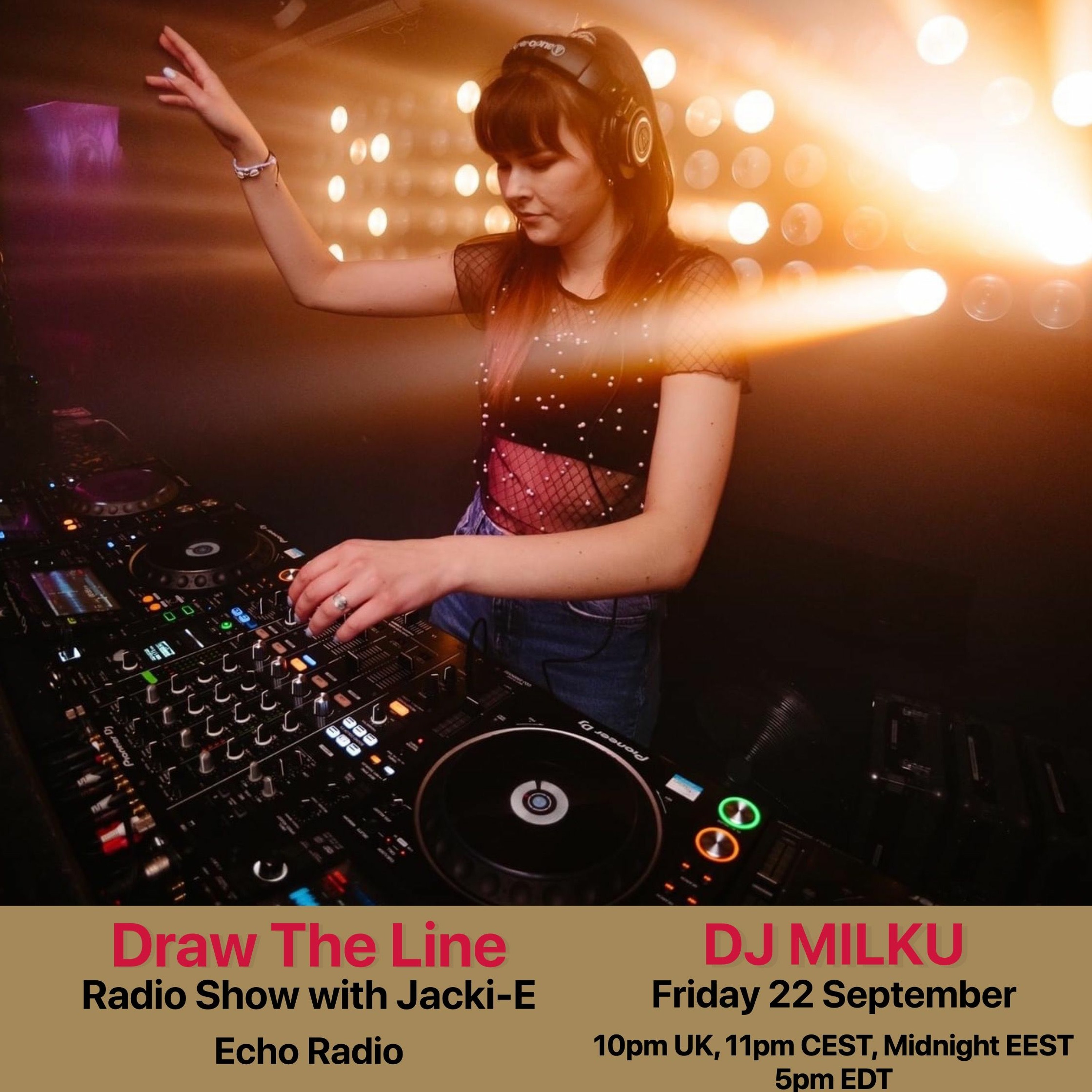 #275 Draw The Line Radio Show 22-09-2023 with guest mix 2nd hr by DJ Milku episode artwork