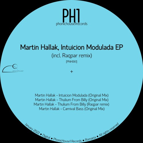Martin Hallak, Intuicion Modulada (incl. Raqpar remix) [PNH061]