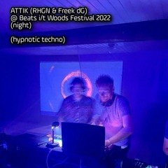 ATTIK (RHGN / Freek dG) @Beats in the Woods Festival (july 2022) - Night - hypnotic techno