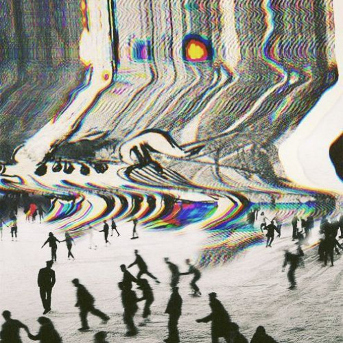 between two faces