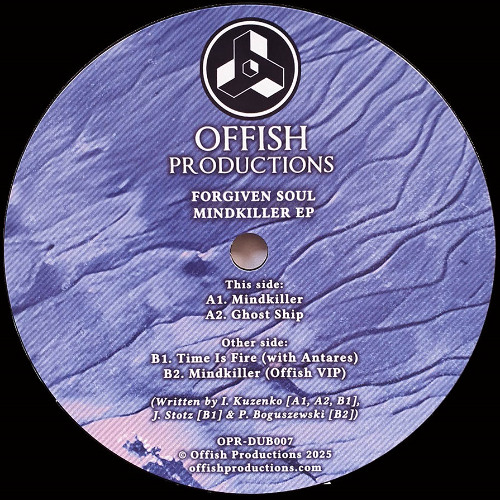 [OPR-DUB007] Forgiven Soul - Mindkiller EP ♦ 10 LIMITED DUBPLATE