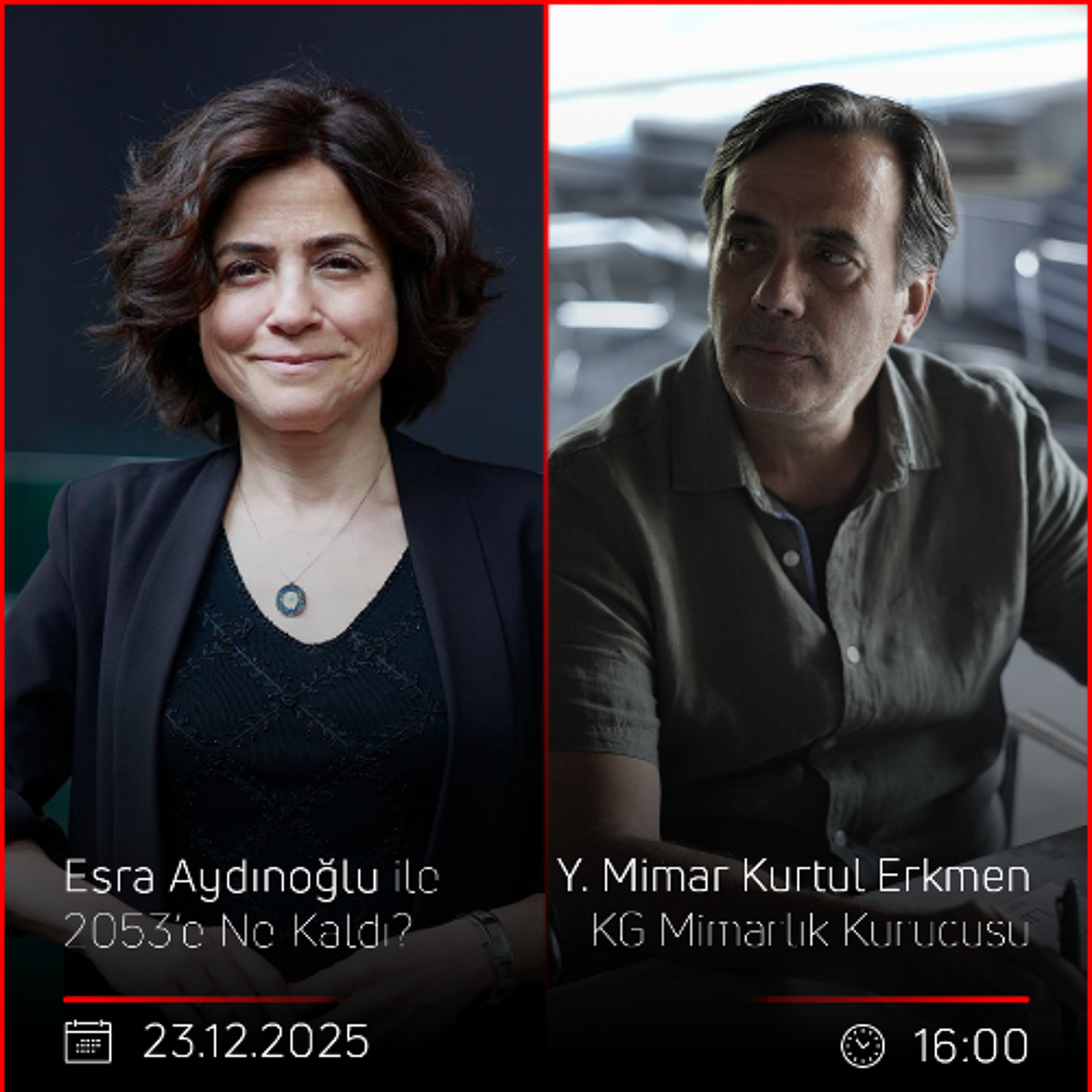 Y. Mimar Kurtul Erkmen – Esra Aydınoğlu ile 2053’e Ne kaldı? episode artwork