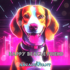 Happy Beagle Friend - Arcade Girl