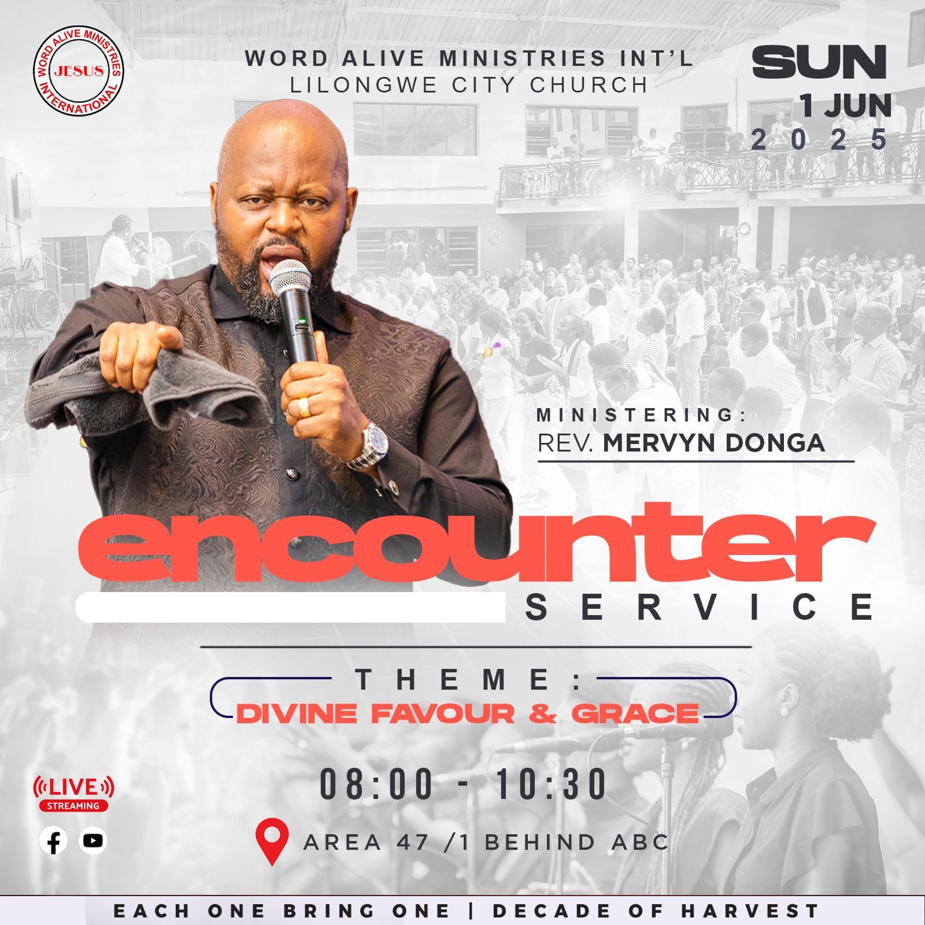 Encounter Service Rev Mervyn Donga "Divine Favour and Grace"