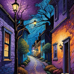 Street Lights On Summer Nights