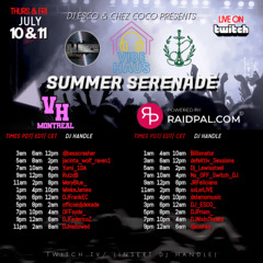 The Clubhouse with DJFrankEC on the Vibe Haus Summer Serenade Twitch Raid Train (7-10-25)