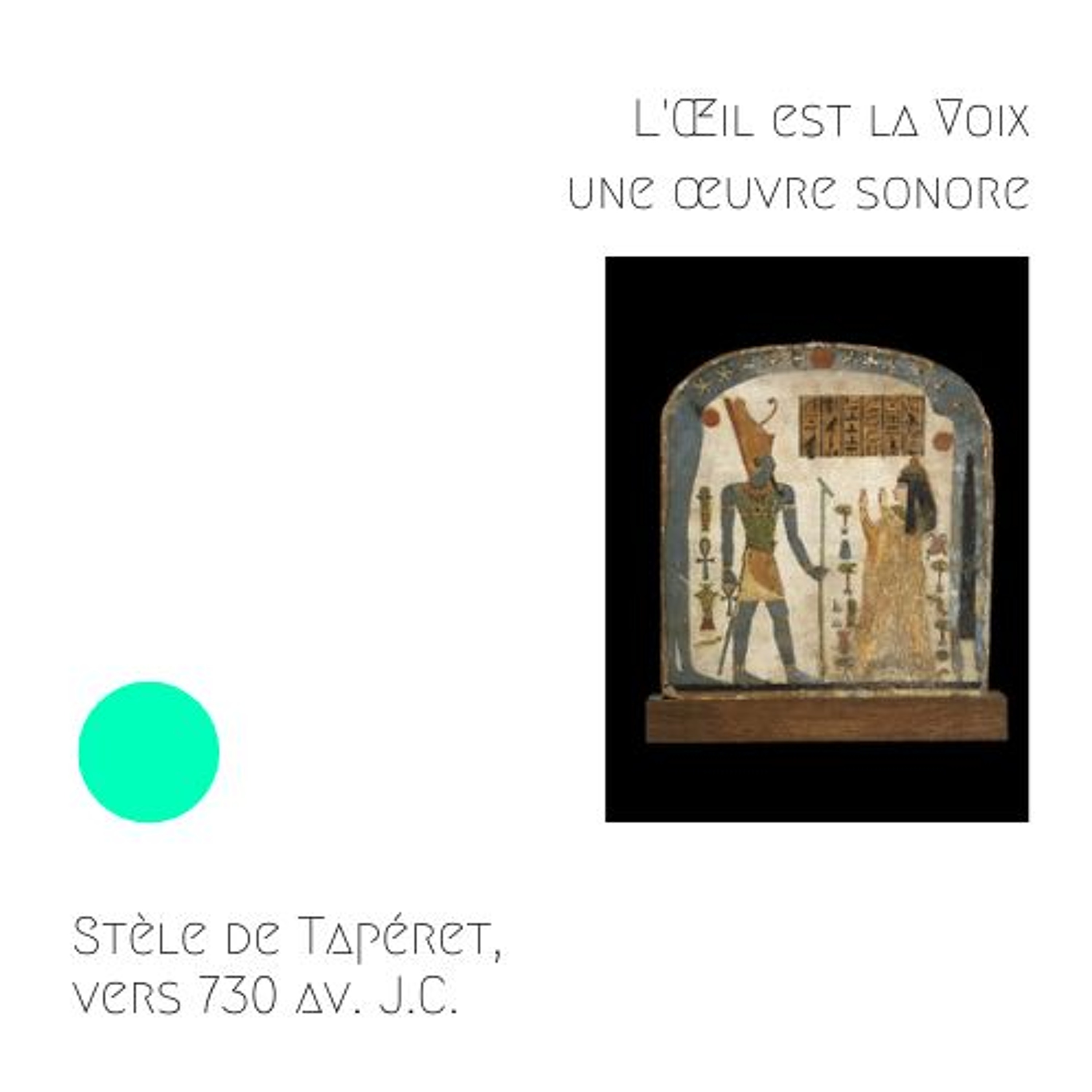 CHANEL - Stèle de Tapéret, vers 730 av. J.C.