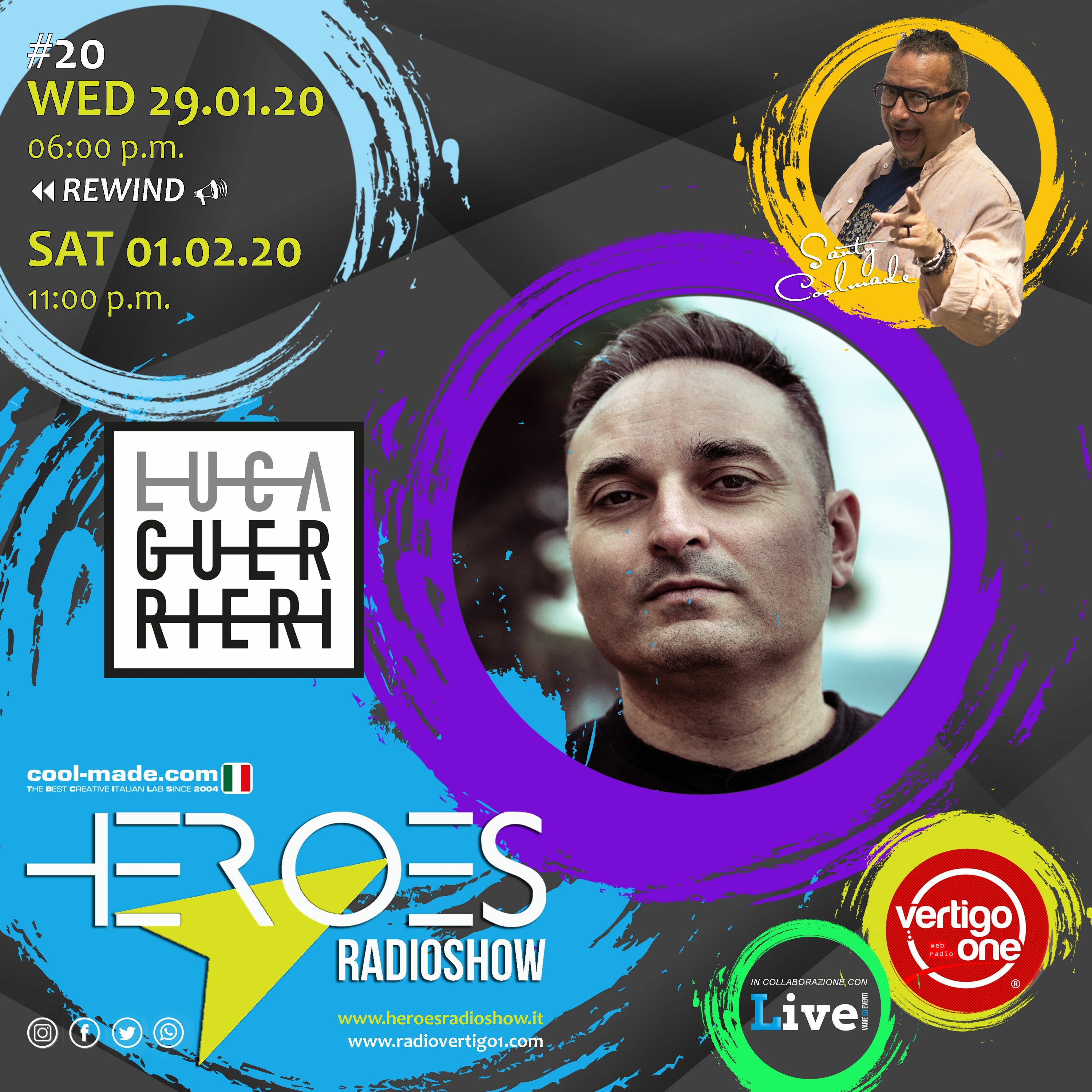 #20/2019-20> HEROES RadioShow - Special Guest LUCA GUERRIERI episode artwork
