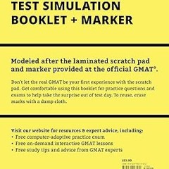 $PDF$/READ⚡ Manhattan GMAT Test Simulation Booklet w/ Marker