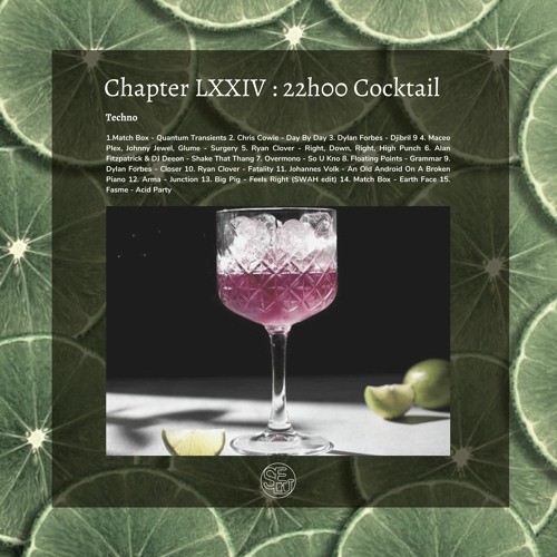 Chapter LXXIV : 22h00 Cocktail