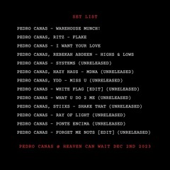 Pedro Cañas Live Club Mixes