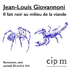 Jean-Louis Giovannoni | Il fait noir au milieu de la viande
