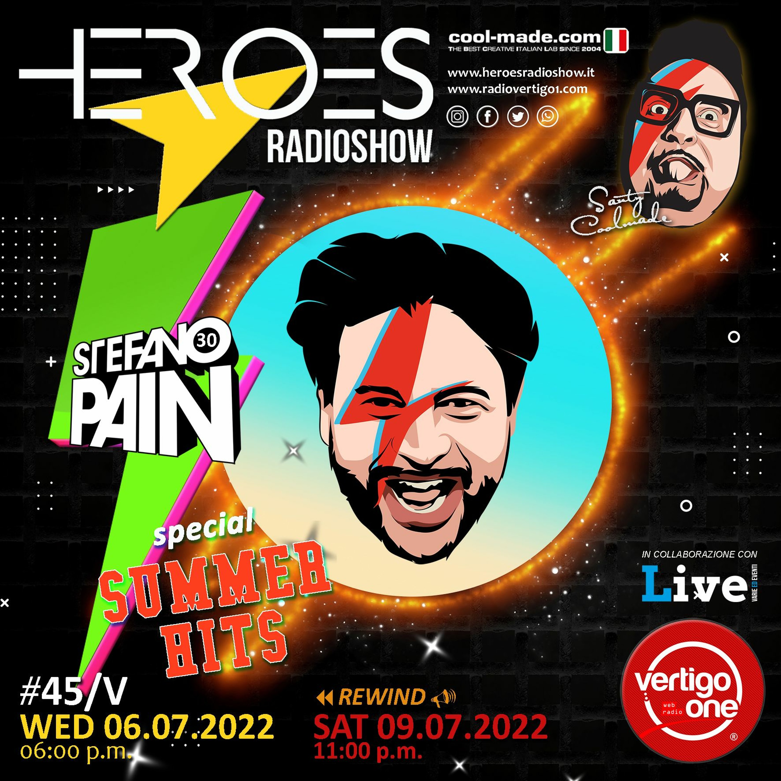 #45/2021-22> HEROES RadioShow - Special Guest  STEFANO PAIN "SUMMER HITS" episode artwork