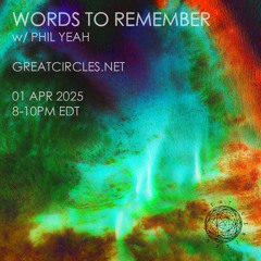 Words to Remember w/ Phil Yeah -  01April2025