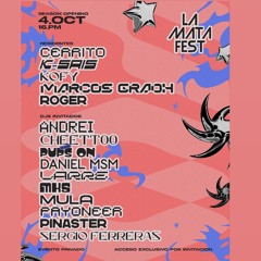 SERGIO FERRERAS|LA MATA FEST 04.10.25 (SEASON OPENING)