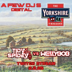 A Few DJs Digital - TidySpidey VS WellyBob Hard House Twitch Stream 2.2.25 160bpm+