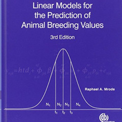 View EBOOK 🗃️ Linear Models for the Prediction of Animal Breeding Values by  Raphael