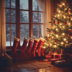 The Stockings By The Tree