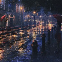 off into the rainfall