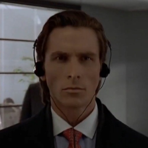 Há uma ideia de Patrick Bateman - Eu simplesmente não existo.