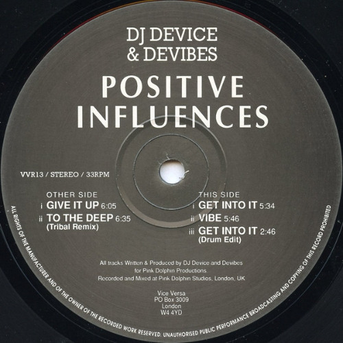 DJ Device & Devibes – Positive Influences [VVR13] (1993)