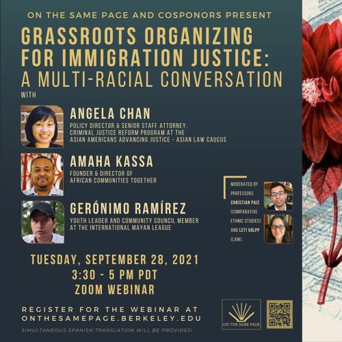 Grassroots Organizing For Immigration Justice: A Multi-Racial Conversation