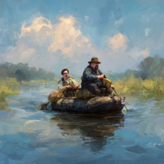 Down The River Without A Helmet