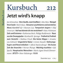 Editorial Kursbuch Jetzt Wirds Knapp