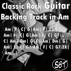 Classic Rock Guitar Backing Track in Am