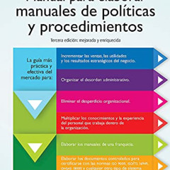VIEW EPUB 📂 Manual para elaborar manuales de politicas y procedimientos (Spanish Edi
