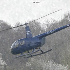 Robinson R44 Raven helicopter - landing