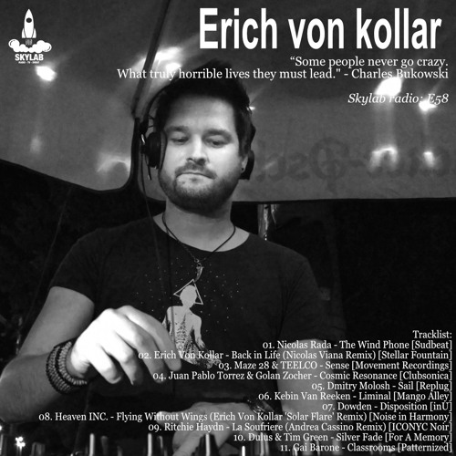 Skylab invites Erich Von Kollar On SkyLab Radio E58