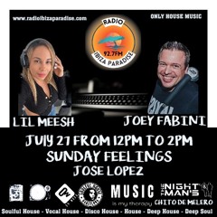 #16. July 27. Radio Ibiza Paradis Sunday Feelings Program Compilation by Joey Fabini