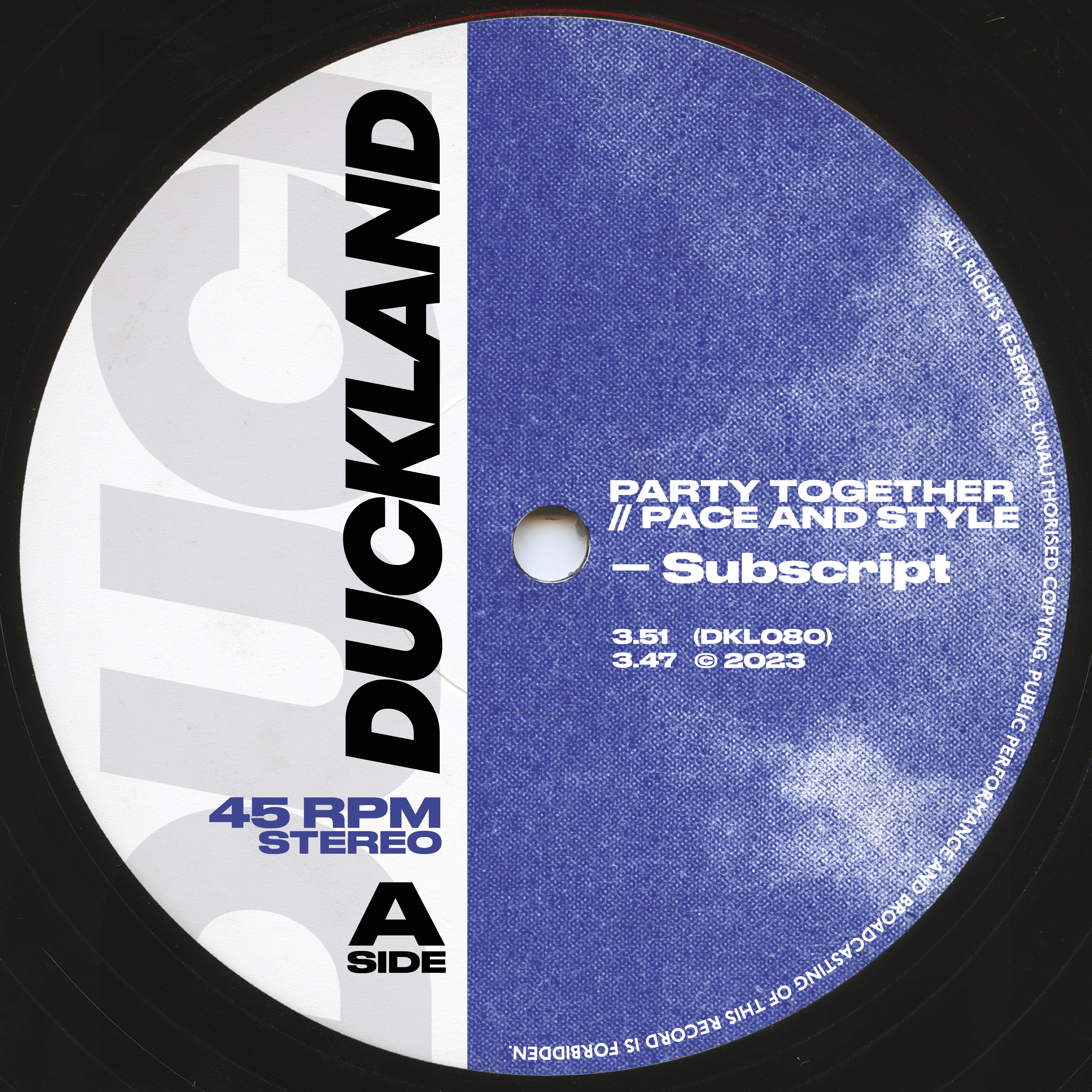 Subscript – Pace and Style (Free Download)