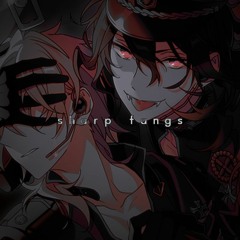 sharp fangs