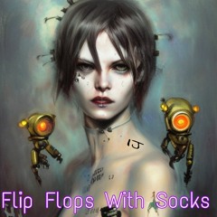 Flip flops with socks - Vinyl