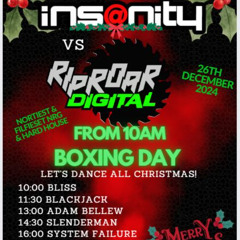 Insanity vs RipRoar Digital Boxing Day Bangers 2024 - Classic and New Hard House